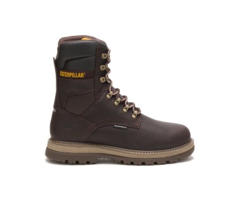 Caterpillar Kängor Sverige - Fairbanks 8" Waterproof TX Steel Toe Arbetsskor Herr Bruna DWM-178542